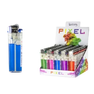 Pixel Colored Gas Flint Lighter